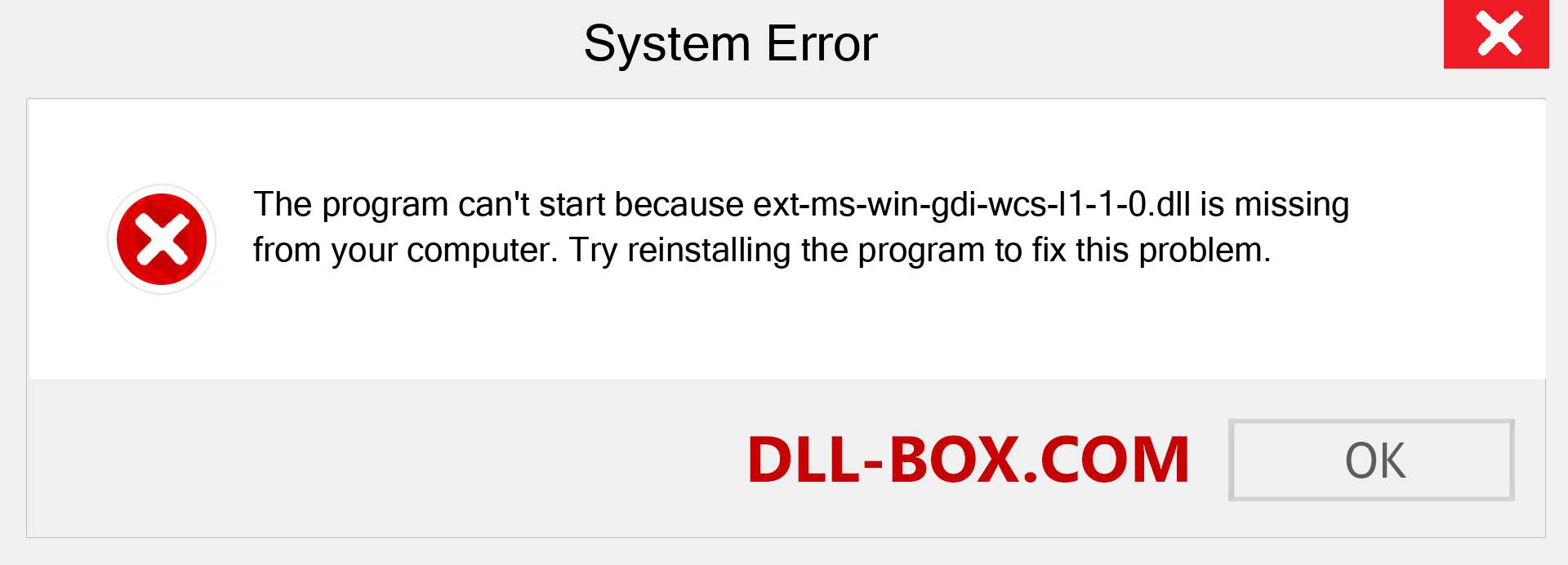  ext-ms-win-gdi-wcs-l1-1-0.dll file is missing?. Download for Windows 7, 8, 10 - Fix  ext-ms-win-gdi-wcs-l1-1-0 dll Missing Error on Windows, photos, images
